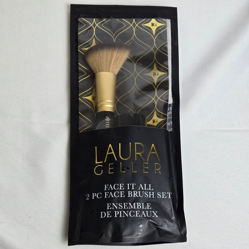 3 Laura Geller Makeup Brushes, 2 Retractable Kabuki & Dual Ended Blush & Bronzer - Picture 6 of 12